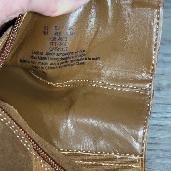 Brown Leather DKNY Heeled Boot - Picture 5 of 7